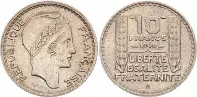France 10 Francs Turin - 1948 B Beaumont - Le Roger