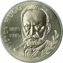 France 10 Francs Victor Hugo - 1985 - Argent - Sans boite et certificat - BU