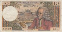 France 10 Francs Voltaire - 02-01-1964 Série Q.64 - TB