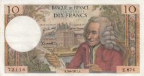 France 10 Francs Voltaire - 03-06-1971 Série Z.674