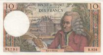 France 10 Francs Voltaire - 04-01-1973 Serial B.854