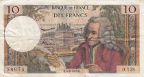France 10 Francs Voltaire - 04-02-1965 Serial O.138
