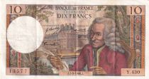 France 10 Francs Voltaire - 05-09-1968 Serial Y.430 - VF