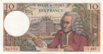 France 10 Francs Voltaire - 05-11-1970 - Serial Y.631