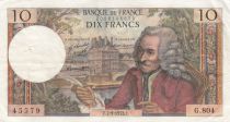 France 10 Francs Voltaire - 07-09-1972 Serial G.804