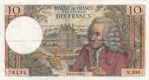 France 10 Francs Voltaire - 08-11-1973 Serial N.936