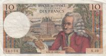 France 10 Francs Voltaire - 10-10-1963 Serial N.23