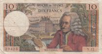 France 10 Francs Voltaire - 11-07-1963 Serial Y.12