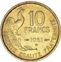 France 10 Francs Woman head - 1951 B Beamont-le-Roger