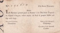 France 10 Livres Banque de Law - 01-01-1720, typographié - Division