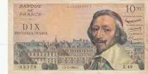 France 10 NF  Richelieu - 04-02-1960 - Serial Z49 - P.142