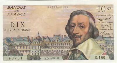 France 10 NF- Richelieu - 05-01-1961 - Serial S.160