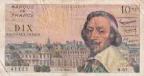 France 10 NF Richelieu - 07-04-1960 - Serial O.67