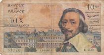 France 10 Nouveaux Francs Richelieu - 01-02-1962 - Série D.200