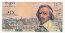 France 10 Nouveaux Francs Richelieu - 02-07-1959 - Série A.24 - Fay.57.02