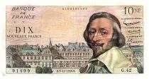 France 10 Nouveaux Francs Richelieu - 03-12-1959 - Serial G.42 - Fay.57.04