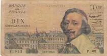 France 10 Nouveaux Francs Richelieu - 04-08-1960 - Serial P.108