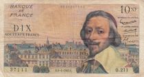 France 10 Nouveaux Francs Richelieu - 05-04-1962 - Série O.211