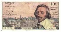 France 10 Nouveaux Francs Richelieu - 15.10.1959 - Serial Z.29 - Fay.57.3