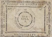 France 10 Sols - Sarthe - Caisse patriotique de Bessé - 1792 - Non retrouvé