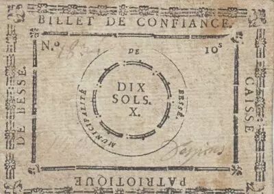 France 10 Sols - Sarthe - Patriotic fund of Bess� - 1792 - not founded
