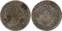 France 10 Sols Louis XIV - 1703 BB Strasbourg - Silver