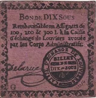 France 10 Sous - Eure - Caisse d\'�change de Louviers - 1792