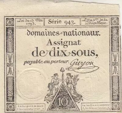 France 10 Sous - Femmes - bonnet frigien - 23-05-1793 - Sign. Guyon - S�rie 943