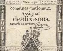 France 10 Sous - Femmes - bonnet phygien - 24-10-1792 - Sign. Guyon - Série 114