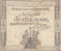 France 10 Sous Women (04-01-1792) - Sign. Guyon - Serial 142