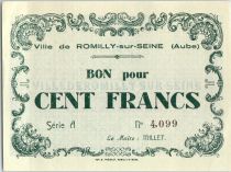 France 100 F , Romilly-sur-Seine Serial A