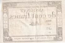 France 100 Francs - 18 Nivose An III - (07.01.1795) - Sign. Bellet - Serial 1481 - P.78