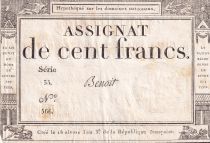 France 100 Francs - 18 Nivose An III - (07.01.1795) - Sign. Benoit - P.78