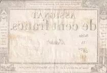 France 100 Francs - 18 Nivose An III - (07.01.1795) - Sign. Benoit - P.78