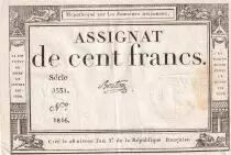 France 100 Francs - 18 Nivose An III - (07.01.1795) - Sign. Berton - L.173