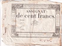 France 100 Francs - 18 Nivose An III - (07.01.1795) - Sign. Boitet - Serial 5117