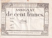 France 100 Francs - 18 Nivose An III - (07.01.1795) - Sign. Bouty - Serial 3506 - P.78