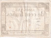 France 100 Francs - 18 Nivose An III - (07.01.1795) - Sign. Brisson - P.78