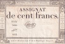 France 100 Francs - 18 Nivose An III - (07.01.1795) - Sign. Chapotot - P.78
