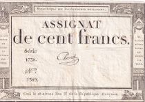France 100 Francs - 18 Nivose An III - (07.01.1795) - Sign. Chevrot - P.78