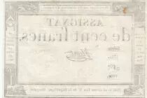 France 100 Francs - 18 Nivose An III - (07.01.1795) - Sign. Chevrot - S&eacute;rie 1738