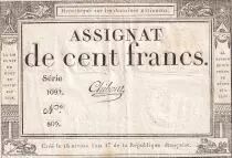 France 100 Francs - 18 Nivose An III - (07.01.1795) - Sign. Chibout - P.78