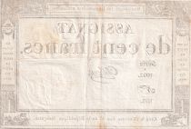 France 100 Francs - 18 Nivose An III - (07.01.1795) - Sign. Chibout - P.78