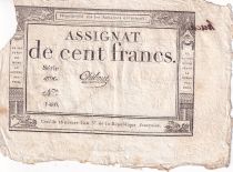 France 100 Francs - 18 Nivose An III - (07.01.1795) - Sign. Chibout - Serial 4796