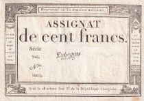 France 100 Francs - 18 Nivose An III - (07.01.1795) - Sign. De Hogues - Serial 946 - P.78
