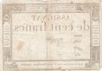 France 100 Francs - 18 Nivose An III - (07.01.1795) - Sign. Dehogues - P.78 - Serial 1573