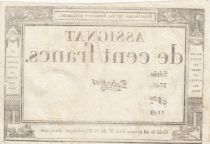 France 100 Francs - 18 Nivose An III - (07.01.1795) - Sign. Dehogues - Serial 3740