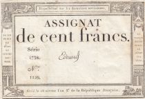 France 100 Francs - 18 Nivose An III - (07.01.1795) - Sign. Edouard - Série 1738