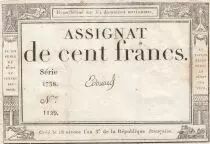 France 100 Francs - 18 Nivose An III - (07.01.1795) - Sign. Edouard - S&eacute;rie 1738