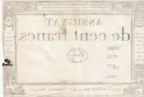 France 100 Francs - 18 Nivose An III - (07.01.1795) - Sign. Emery - P.A.78 - Serial 1738